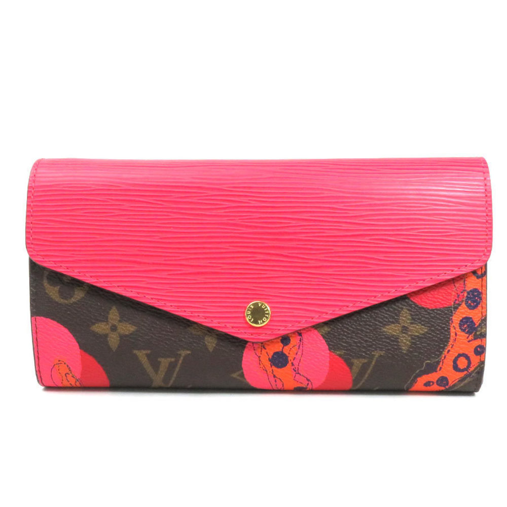 Louis Vuitton Sarah Monogram Ramage Long Wallet Brown